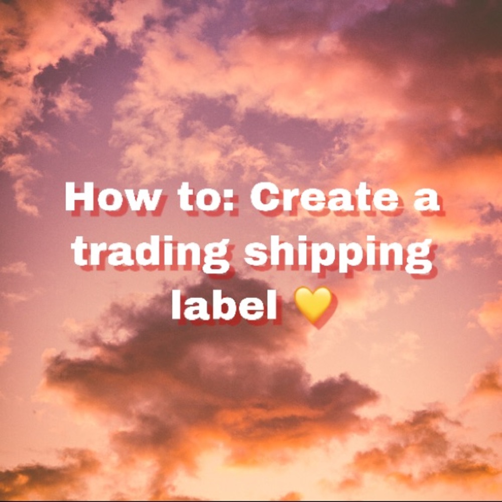 How to Make a Trading Shipping Label 🖤